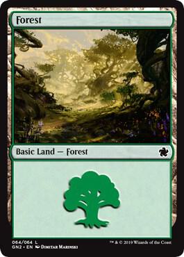 Forest 64 card from Magic Game Night 2019