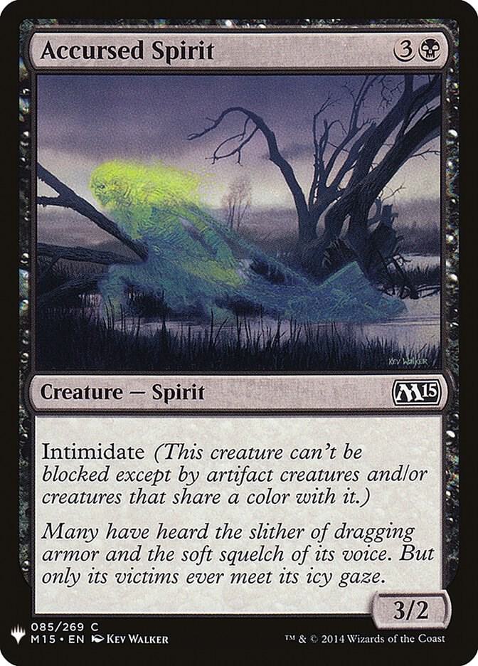 Accursed Spirit 85 card from The List Reprints