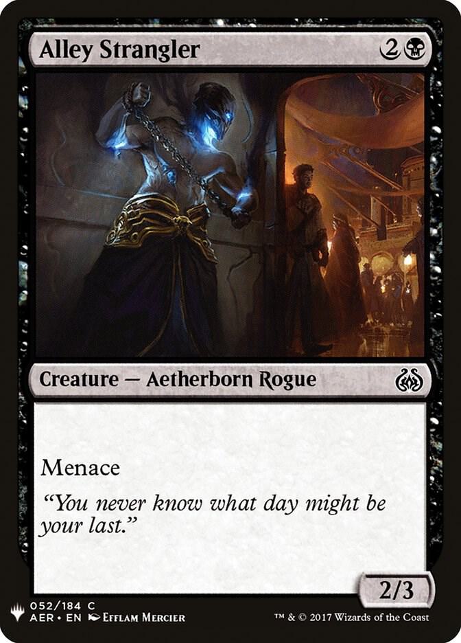 Alley Strangler 52 card from The List Reprints