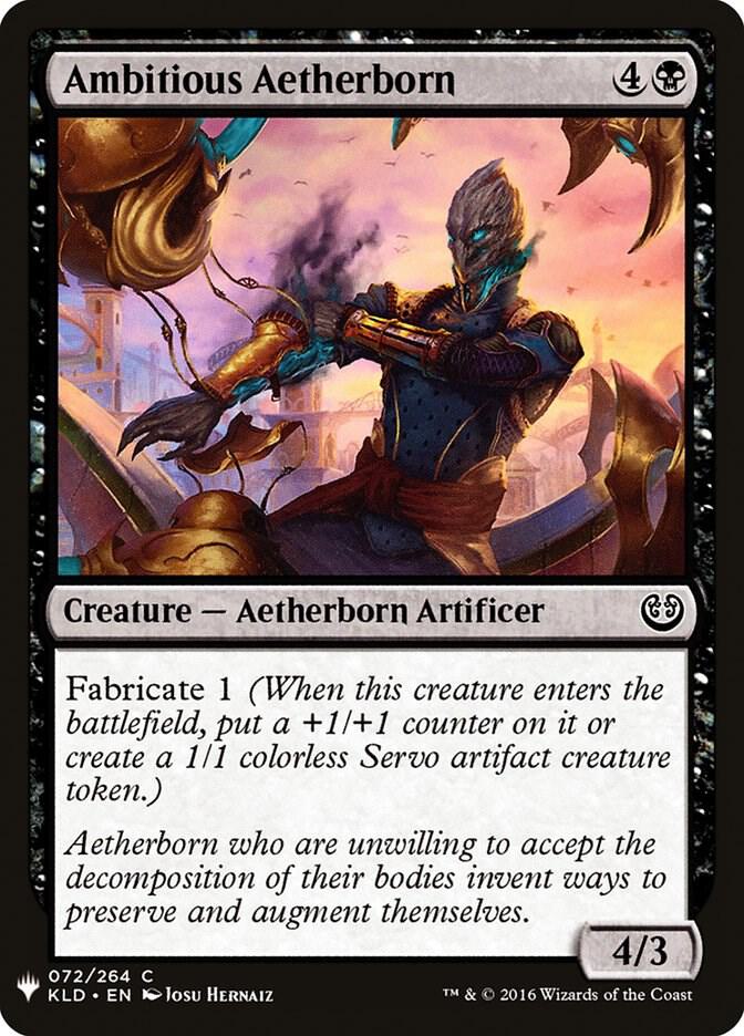 Ambitious Aetherborn 72 card from The List Reprints