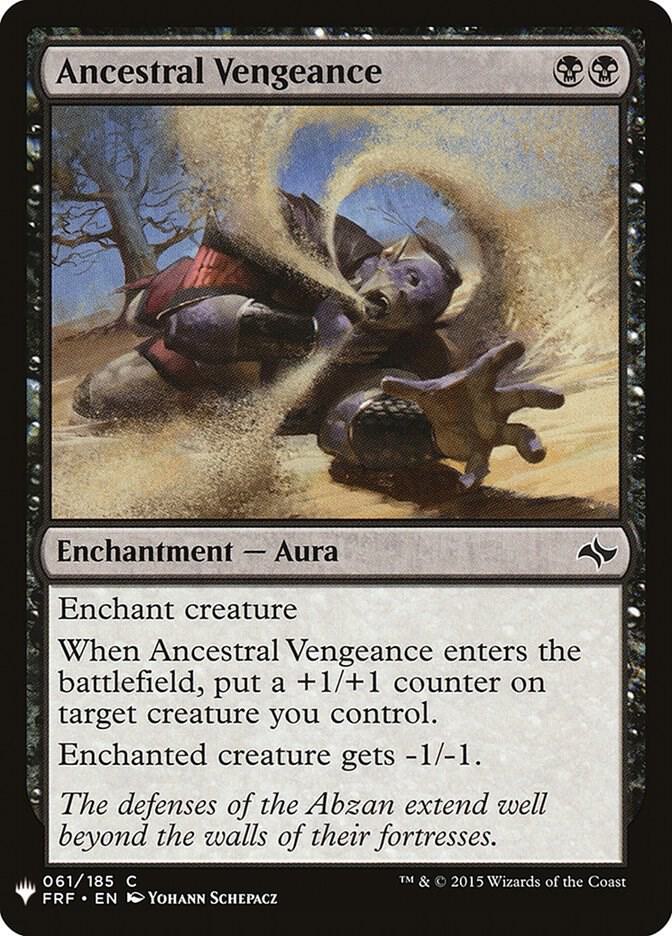 Ancestral Vengeance 61 card from The List Reprints