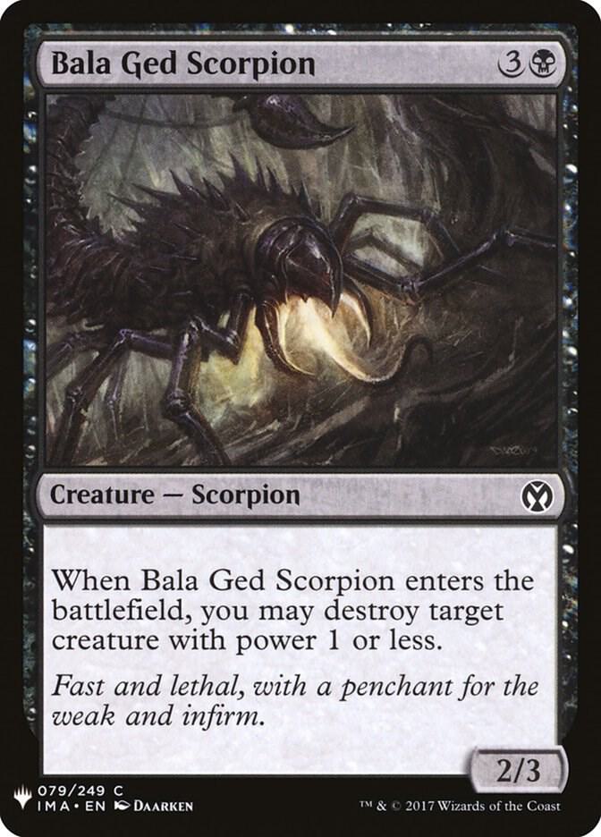 Bala Ged Scorpion 79 card from The List Reprints