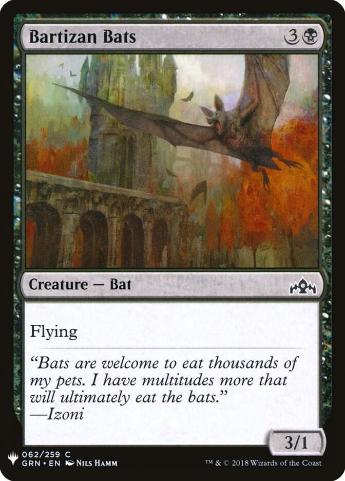 Bartizan Bats 62 card from The List Reprints