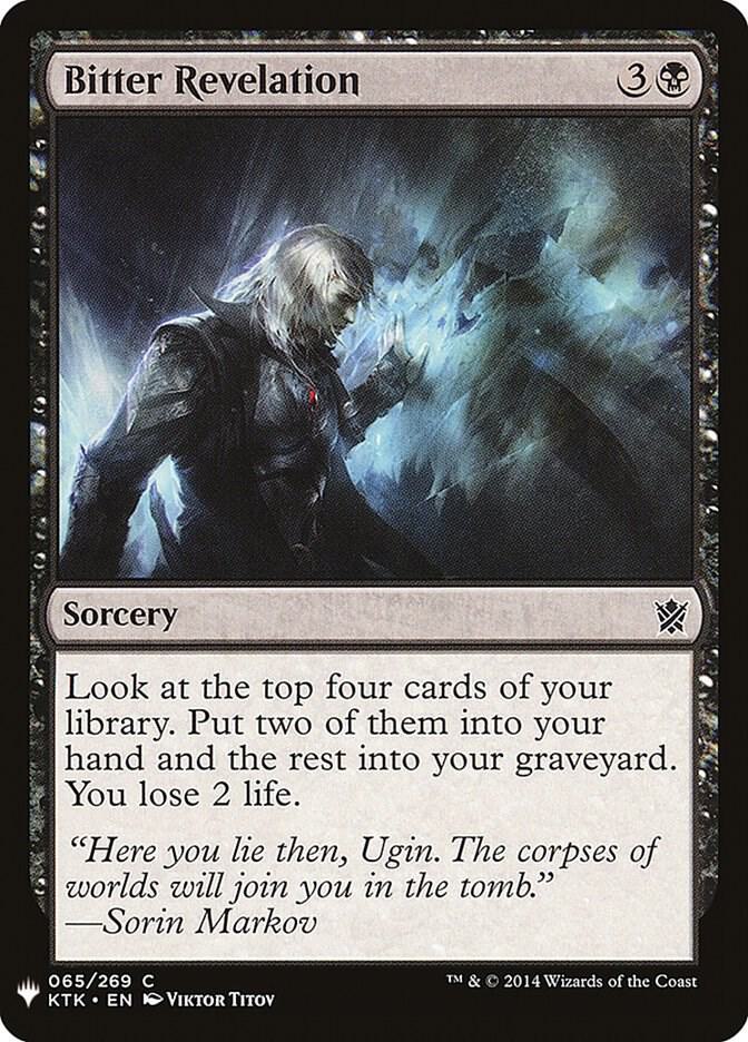 Bitter Revelation 65 card from The List Reprints