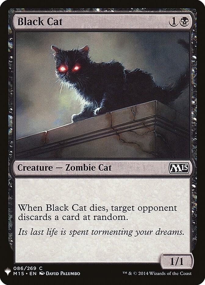 Black Cat 86 card from The List Reprints