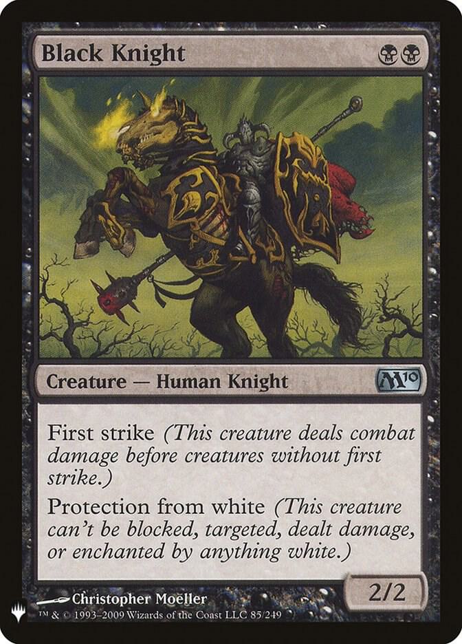 Black Knight 85 card from The List Reprints