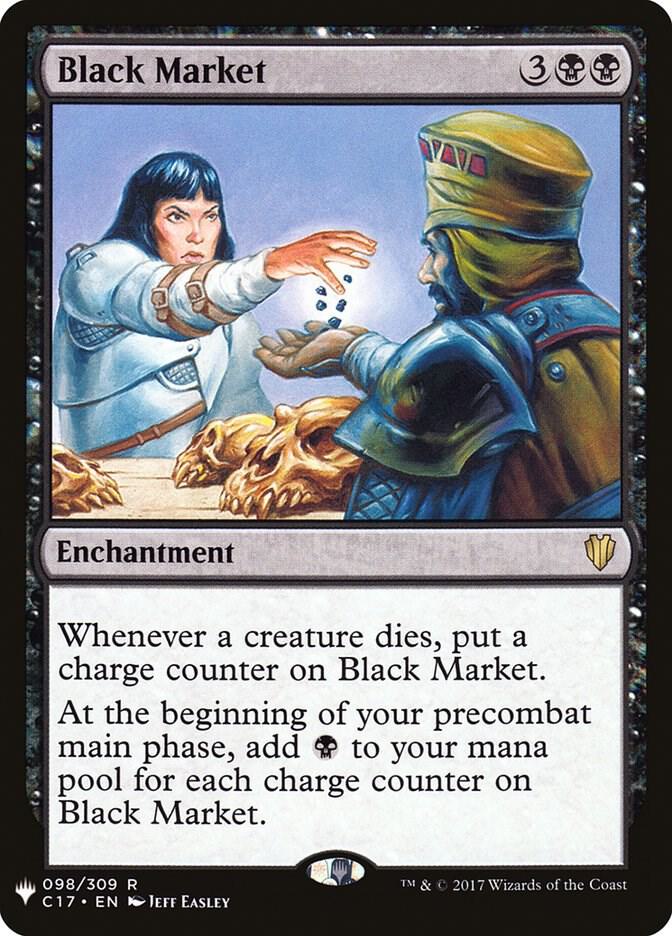 Black Market 98 card from The List Reprints