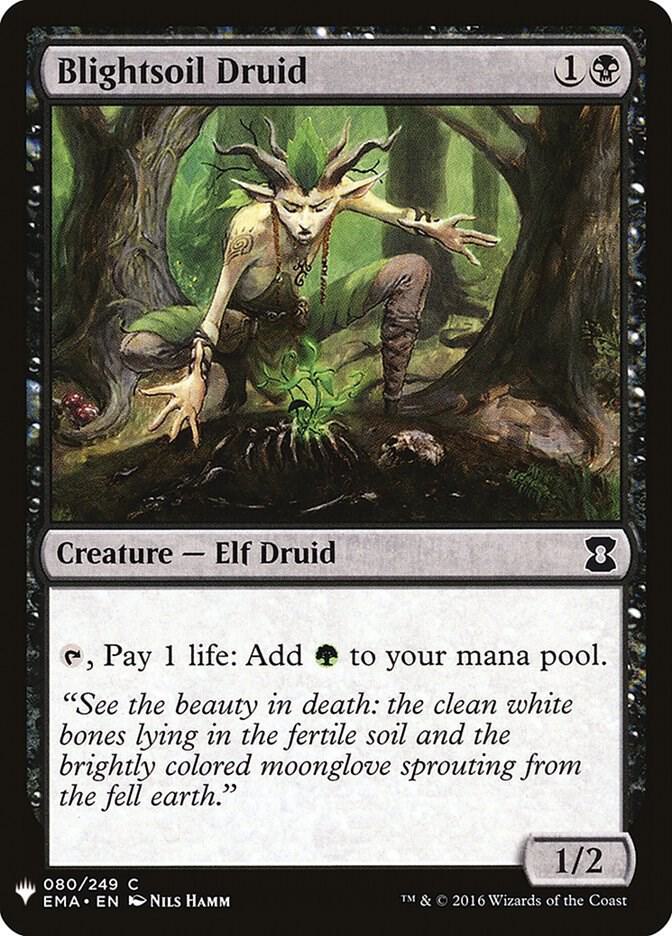 Blightsoil Druid 80 card from The List Reprints