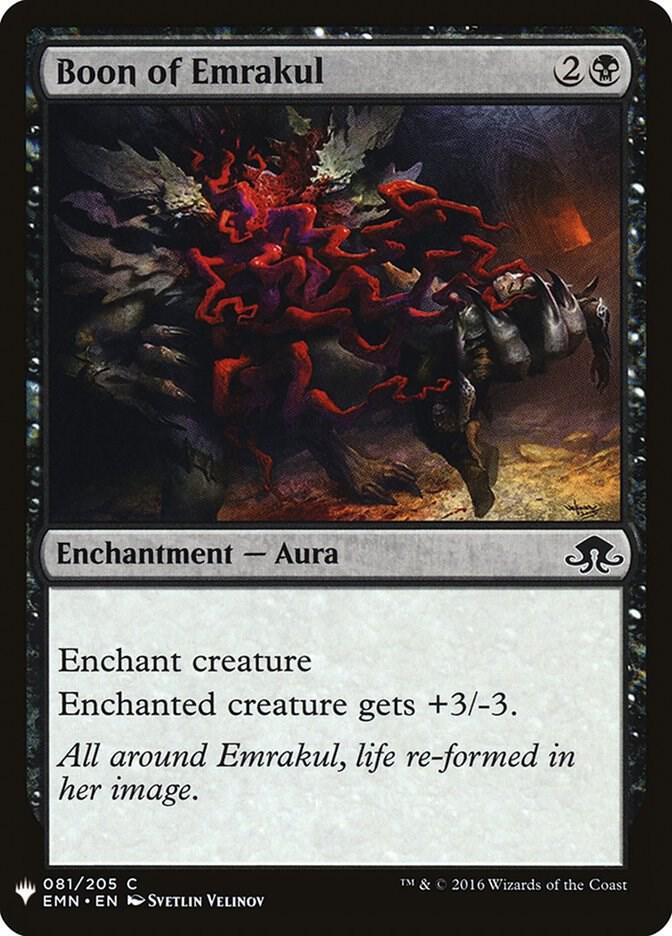 Boon of Emrakul 81 card from The List Reprints
