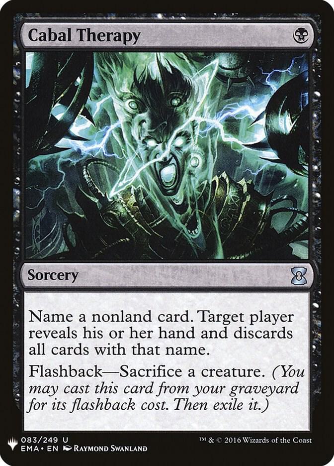 Cabal Therapy 83 card from The List Reprints