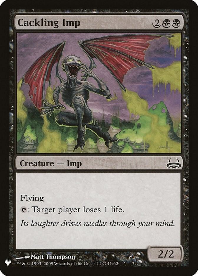 Cackling Imp 41 card from The List Reprints