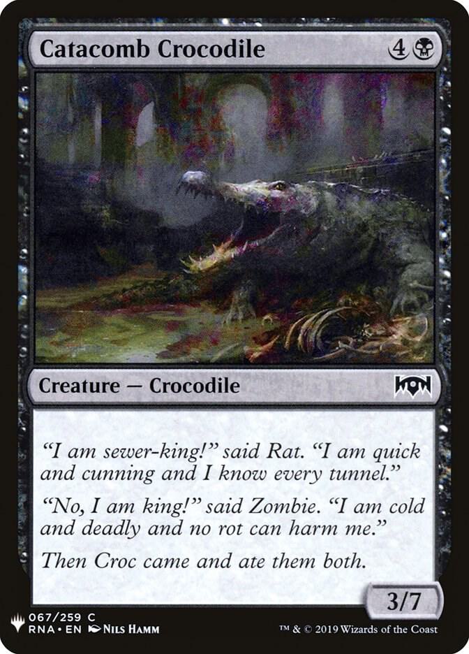 Catacomb Crocodile 67 card from The List Reprints