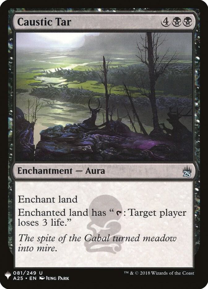 Caustic Tar 81 card from The List Reprints