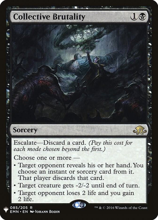 Collective Brutality 085/205 card from The List Reprints