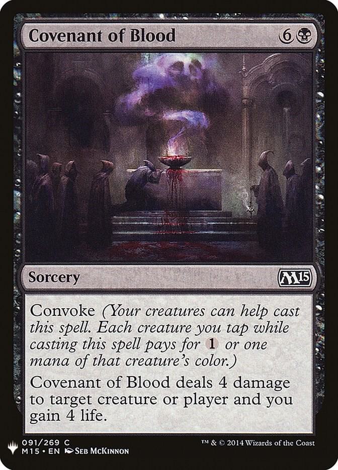 Covenant of Blood 91 card from The List Reprints