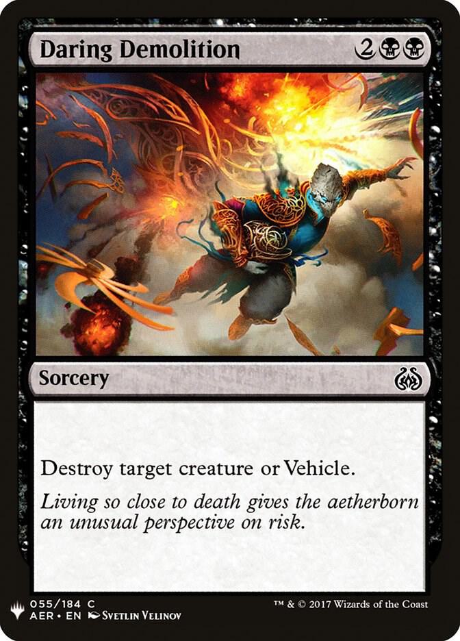 Daring Demolition 55 card from The List Reprints