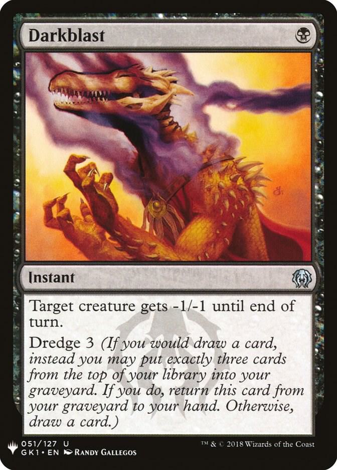 Darkblast 51 card from The List Reprints
