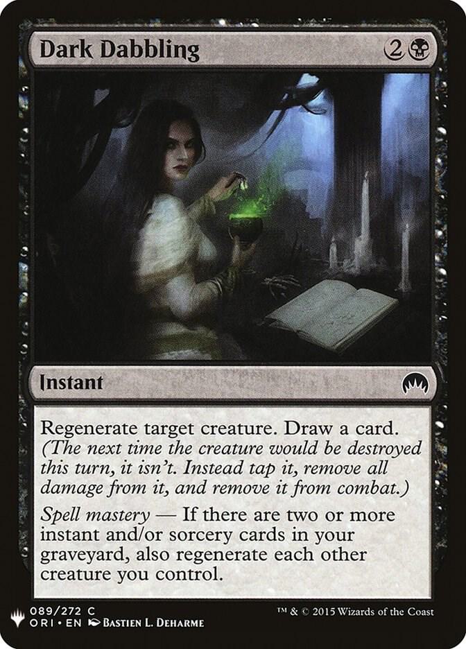 Dark Dabbling 89 card from The List Reprints