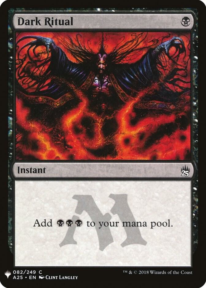 Dark Ritual (A25) 82 card from The List Reprints