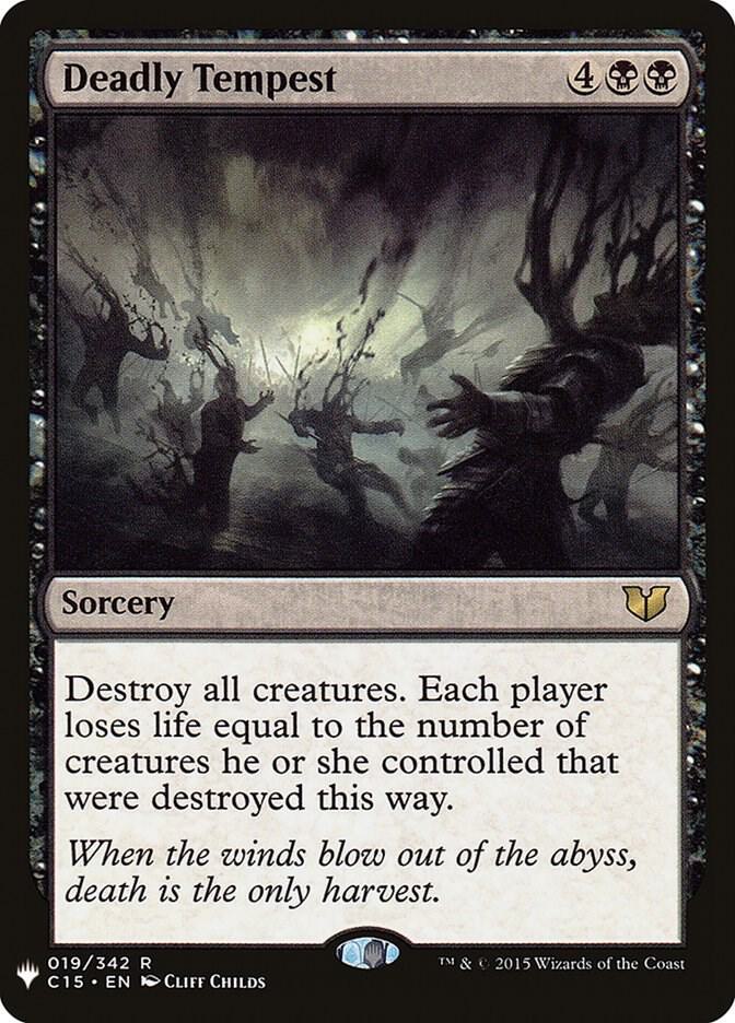 Deadly Tempest 019/342 card from The List Reprints