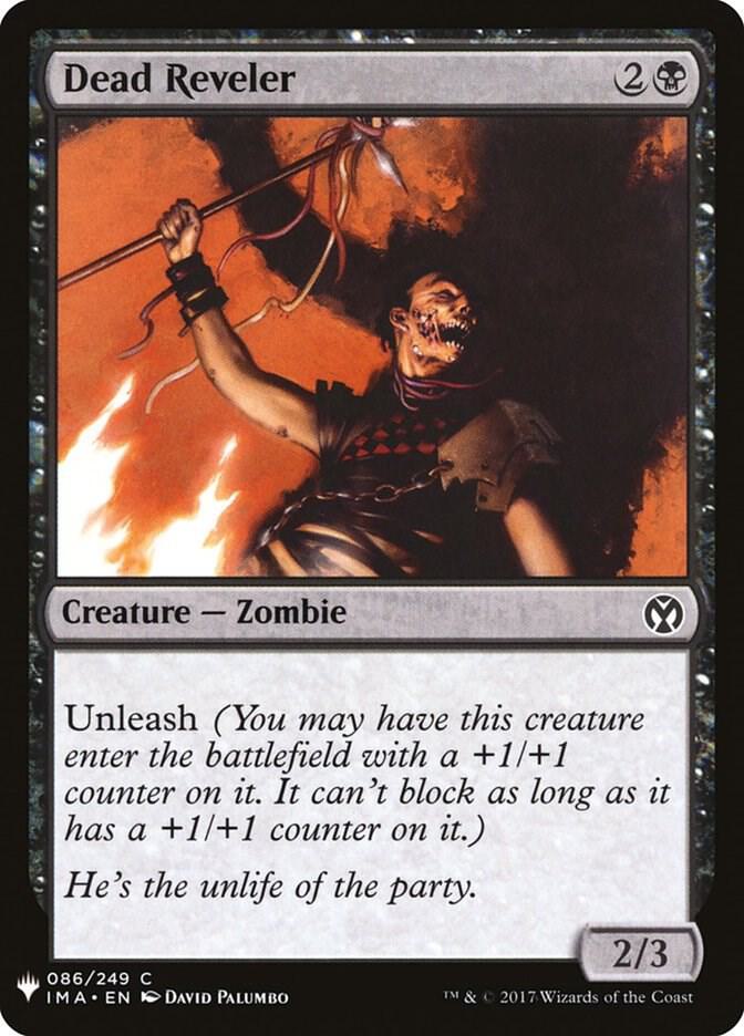 Dead Reveler 86 card from The List Reprints