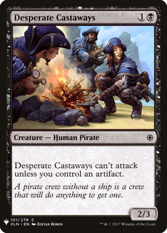 Desperate Castaways 101 card from The List Reprints