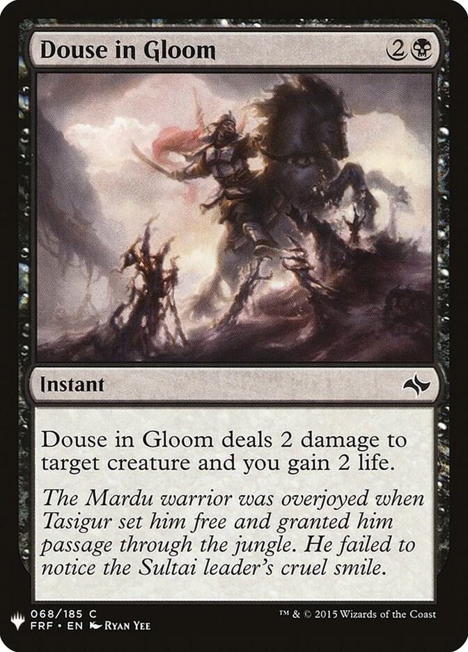 Douse in Gloom 68 card from The List Reprints