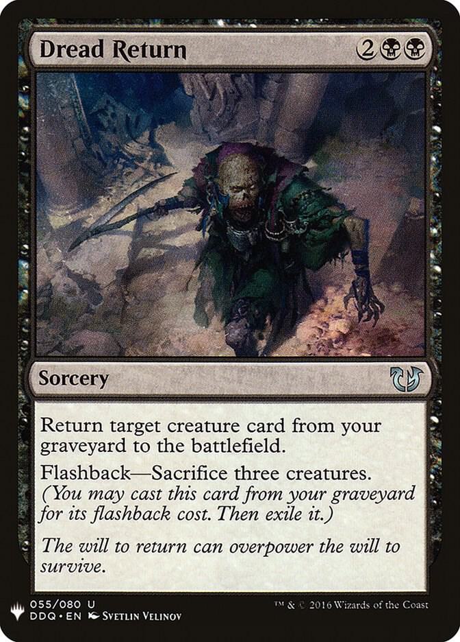 Dread Return 55 card from The List Reprints