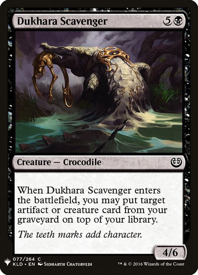 Dukhara Scavenger 77 card from The List Reprints