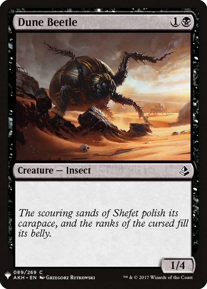 Dune Beetle 89 card from The List Reprints