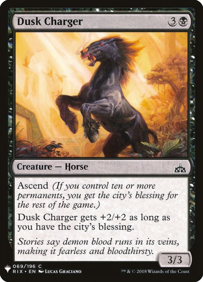 Dusk Charger 69 card from The List Reprints