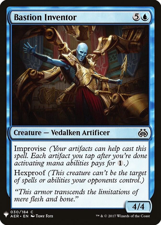 Bastion Inventor 30 card from The List Reprints