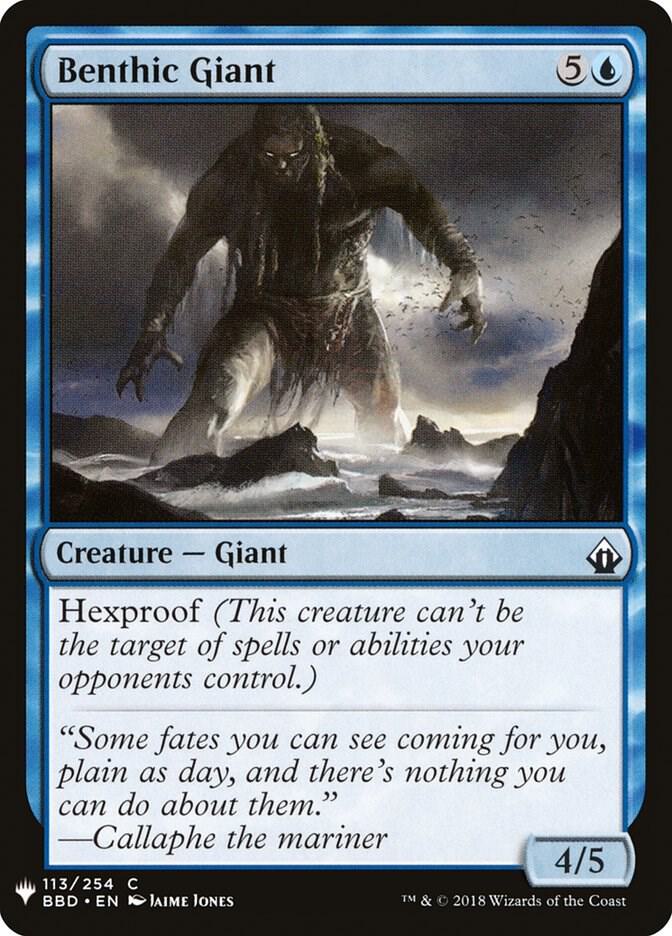 Benthic Giant 113 card from The List Reprints