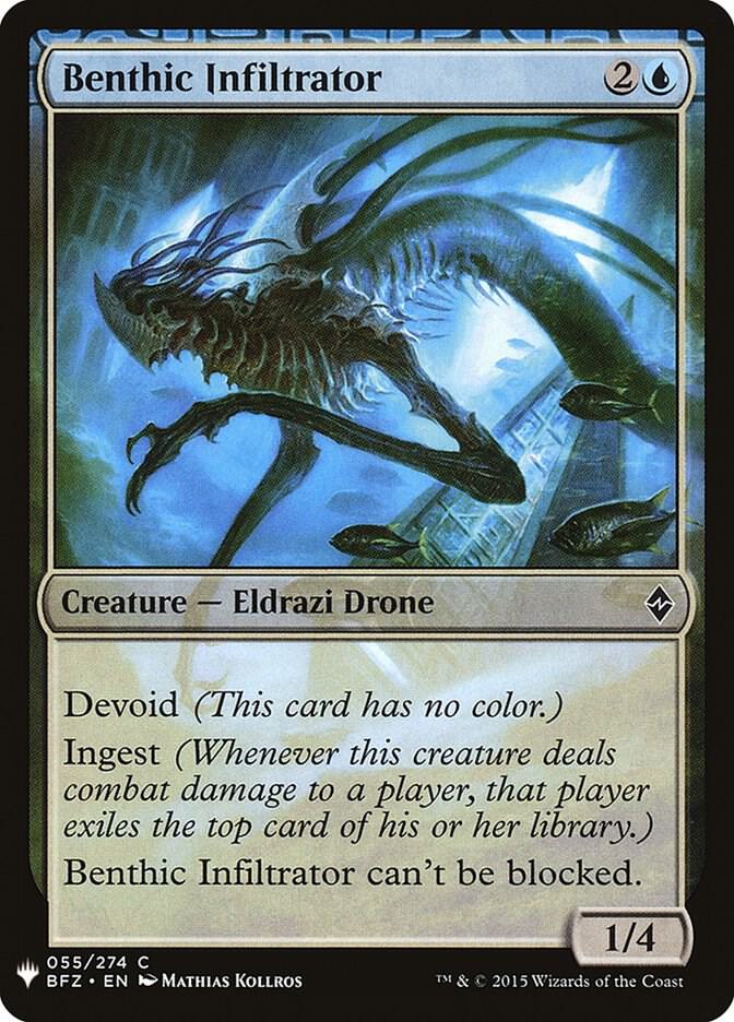 Benthic Infiltrator 55 card from The List Reprints
