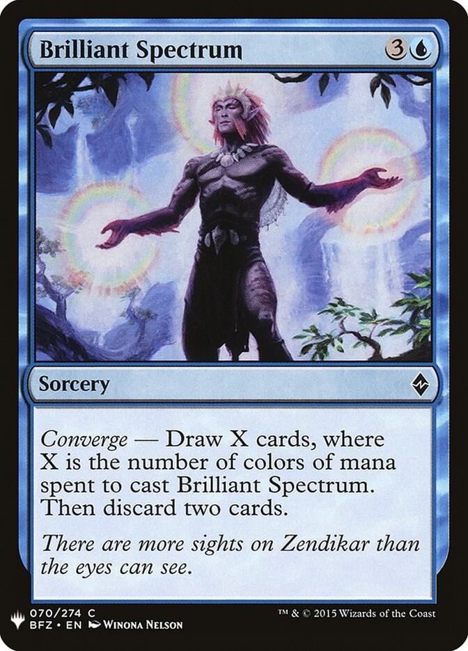 Brilliant Spectrum 70 card from The List Reprints