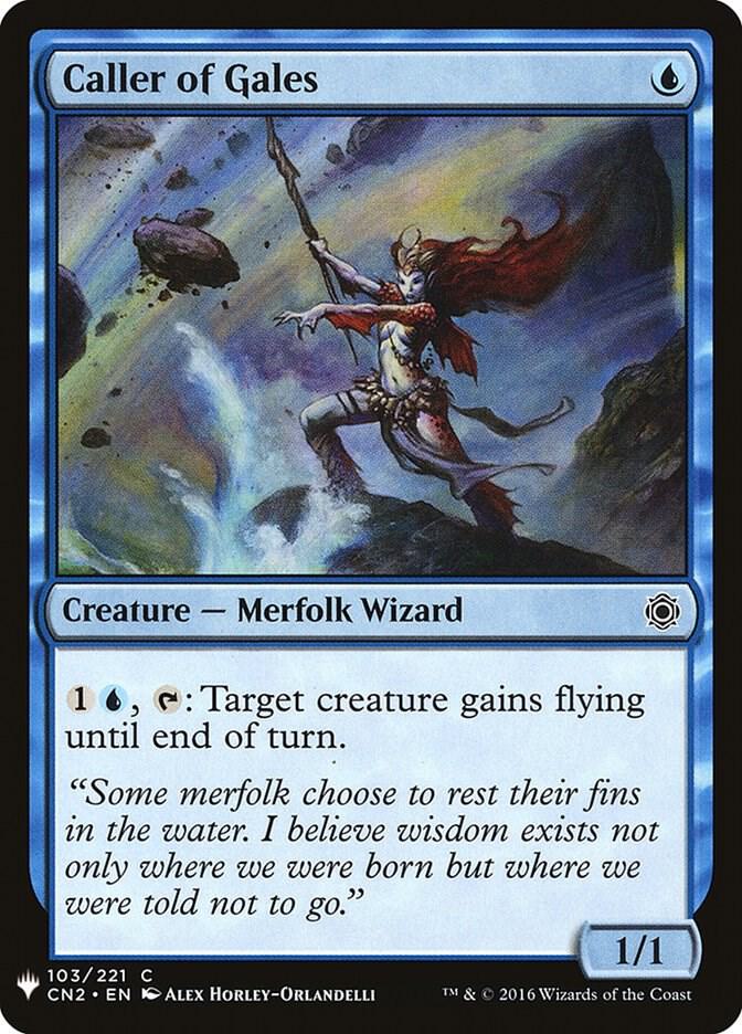 Caller of Gales 103 card from The List Reprints