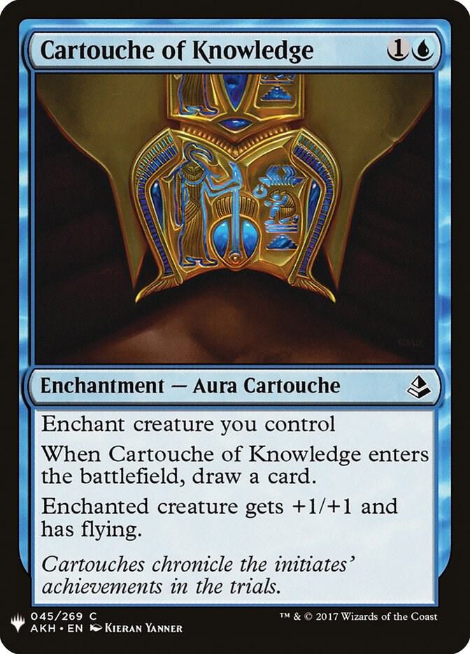 Cartouche of Knowledge 45 card from The List Reprints