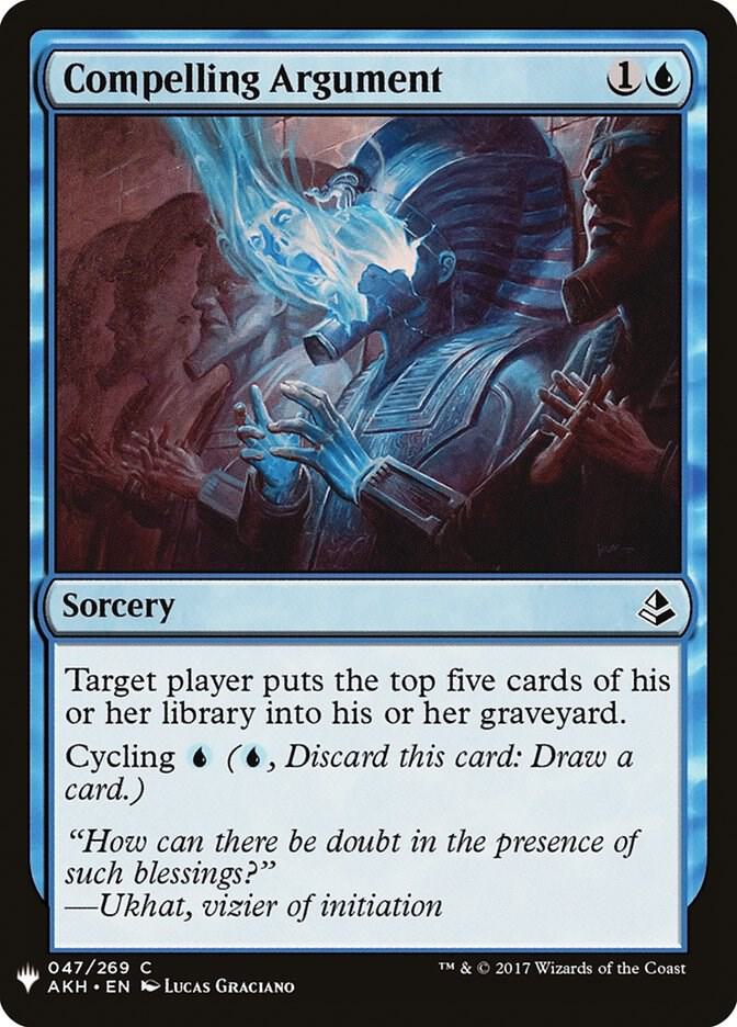 Compelling Argument 47 card from The List Reprints