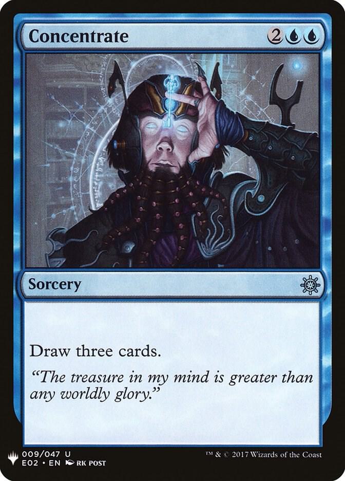 Concentrate 9 card from The List Reprints