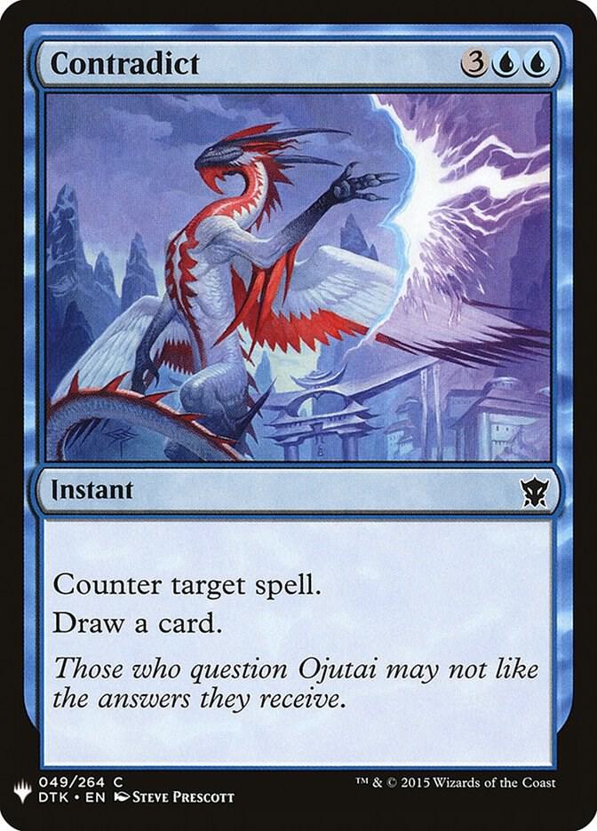 Contradict 49 card from The List Reprints