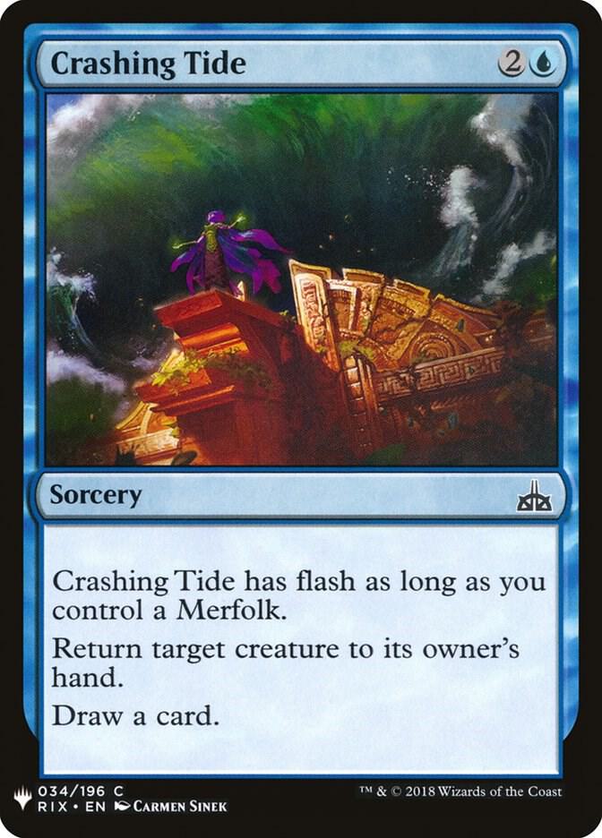 Crashing Tide 34 card from The List Reprints