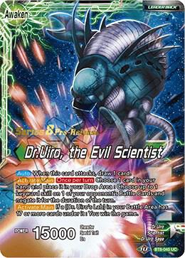 Dr.Uiro & Dr.Kochin // Dr.Uiro, the Evil Scientist BT8-045_PR card from Malicious Machinations Pre-Release Cards