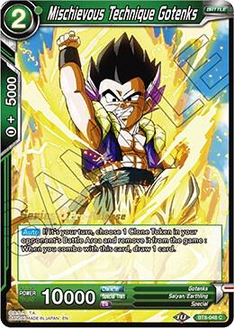 Mischievous Technique Gotenks BT8-048_PR card from Malicious Machinations Pre-Release Cards