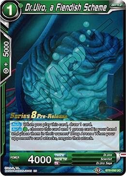 Dr.Uiro, a Fiendish Scheme BT8-056_PR card from Malicious Machinations Pre-Release Cards
