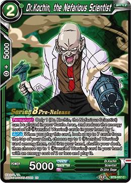 Dr.Kochin, the Nefarious Scientist BT8-057_PR card from Malicious Machinations Pre-Release Cards