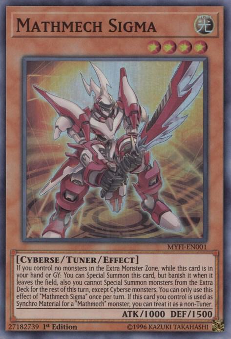 Mathmech Sigma MYFI-EN001 card from Mystic Fighters