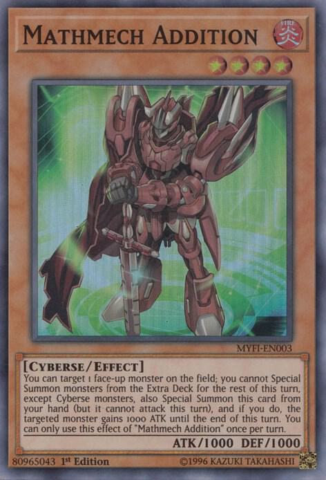 Mathmech Addition MYFI-EN003 card from Mystic Fighters