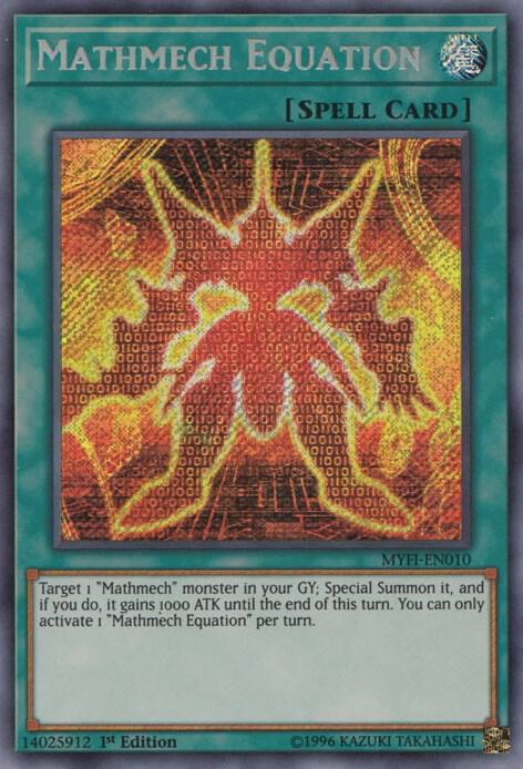 Mathmech Equation MYFI-EN010 card from Mystic Fighters