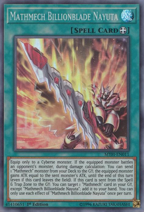 Mathmech Billionblade Nayuta MYFI-EN011 card from Mystic Fighters