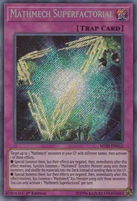 Mathmech Superfactorial MYFI-EN012 card from Mystic Fighters